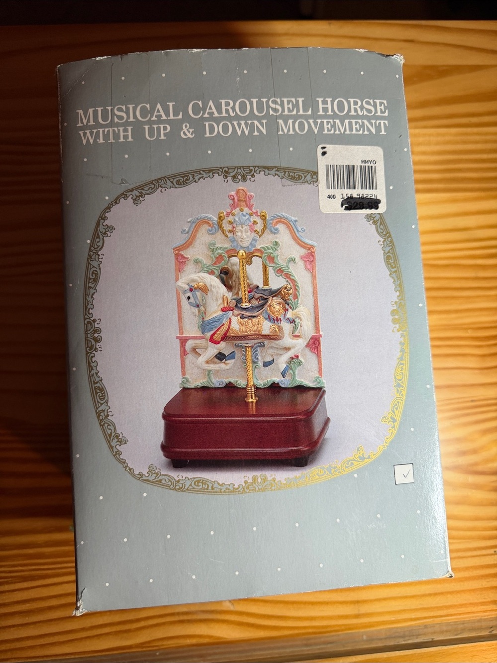 Vintage Impulse Giftware Musical Carousel Horse – Moving Music Box (With Box)